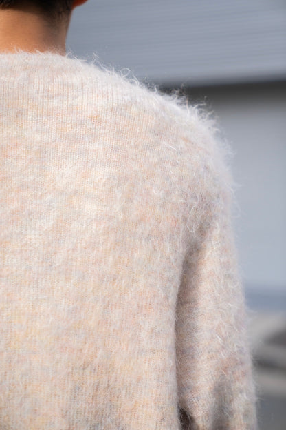 KID MOHAIR KNIT V NECK CARDIGAN(ST.1300)