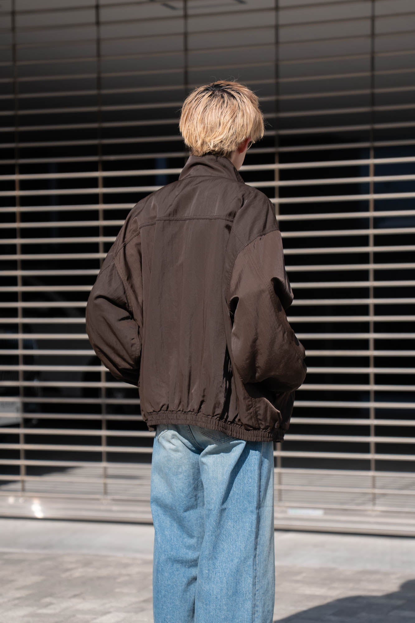 SHRUNK NYLON OVERSIZED FIGHT JACKET(ST.1386)