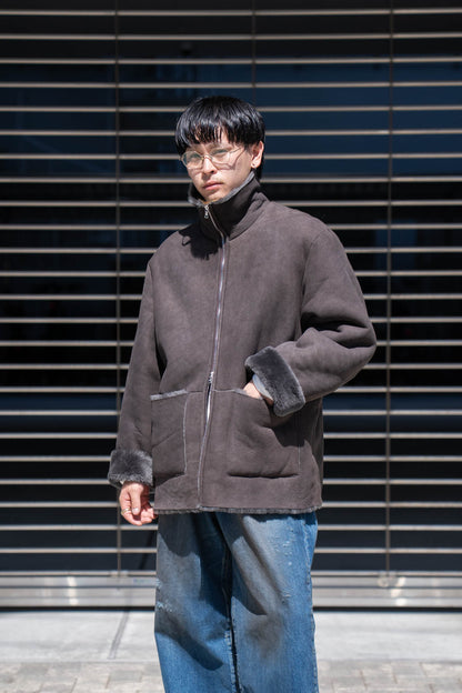 CUT-OFF MOUTON JACKET(ST.1222)