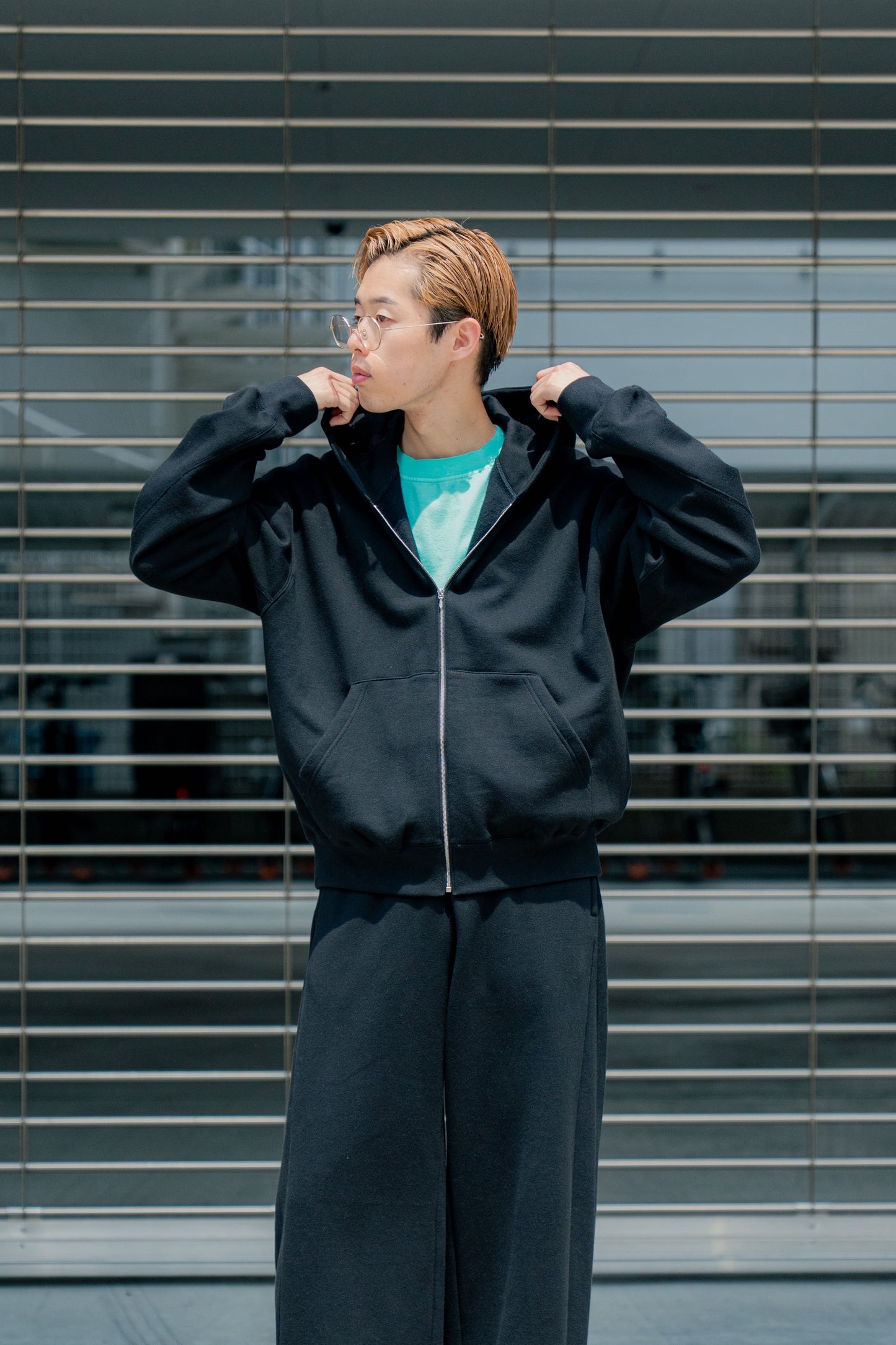 YAK/COTTON SWEAT ZIP HOODY(ST.1287)