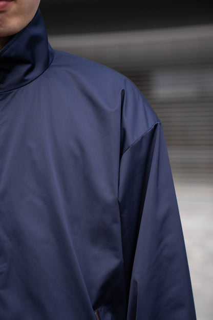 SILK-BACK STAND COLLAR ZIP JACKET(ST.1378)