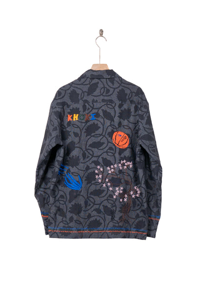 Hand embroidered-design long sleeve shirt