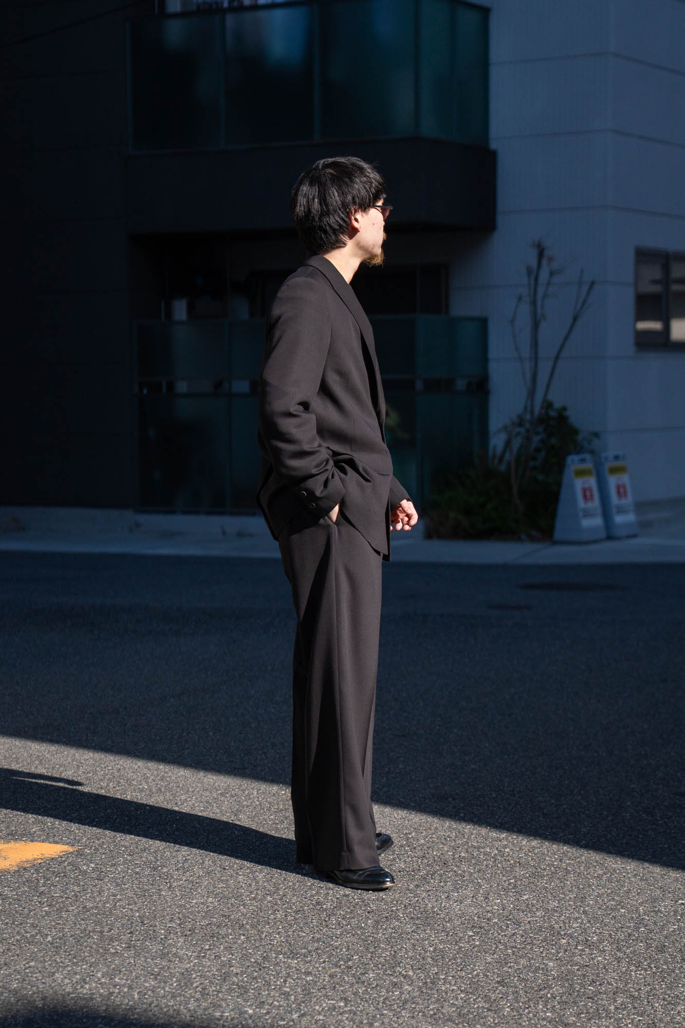 MODIFIED SHAWL COLLAR JACKET