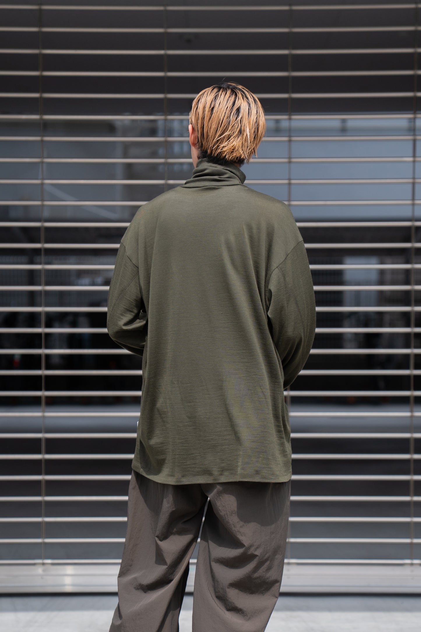 MERINO WOOL HIGH NECK L/S T-SHIRT