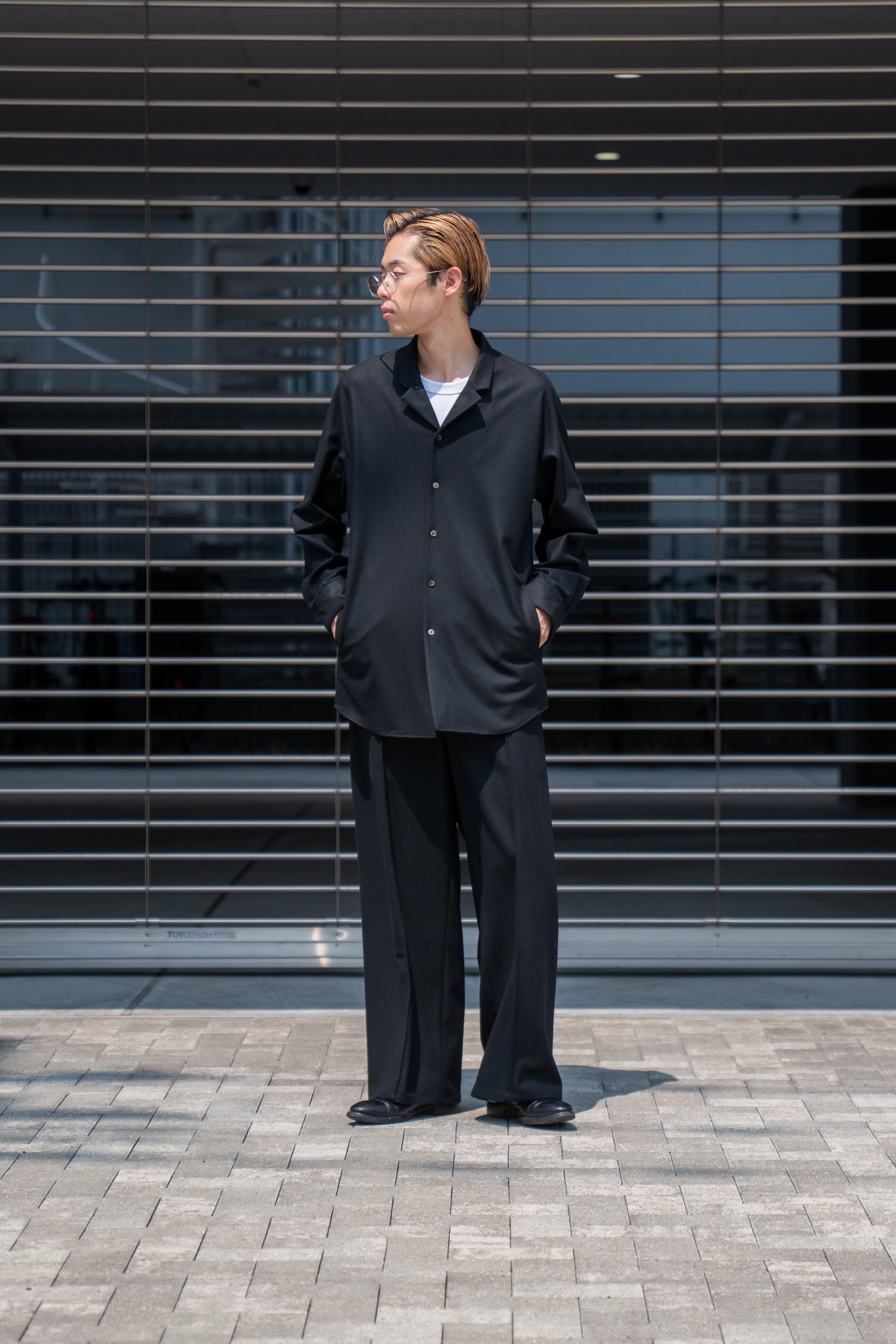 overcoat フランネル　フードシャツ　ジャケット 24aw OVERCOAT（オーバーコート）- SHIRT JACKET IN WOOL FLANNEL