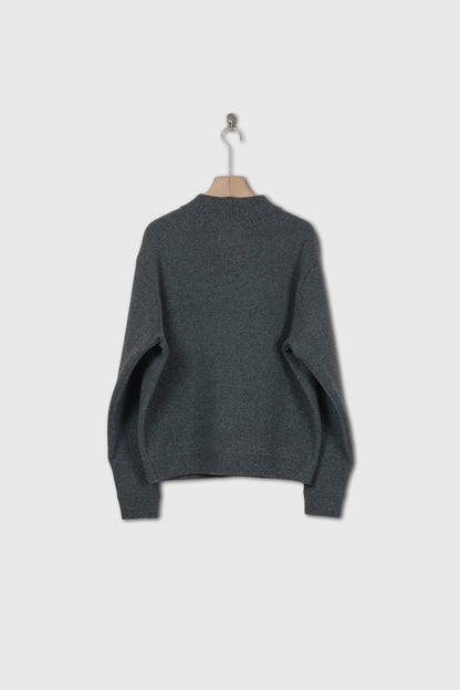 CREW NECK CARDIGAN