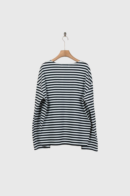 BORDER LONG T SHIRT