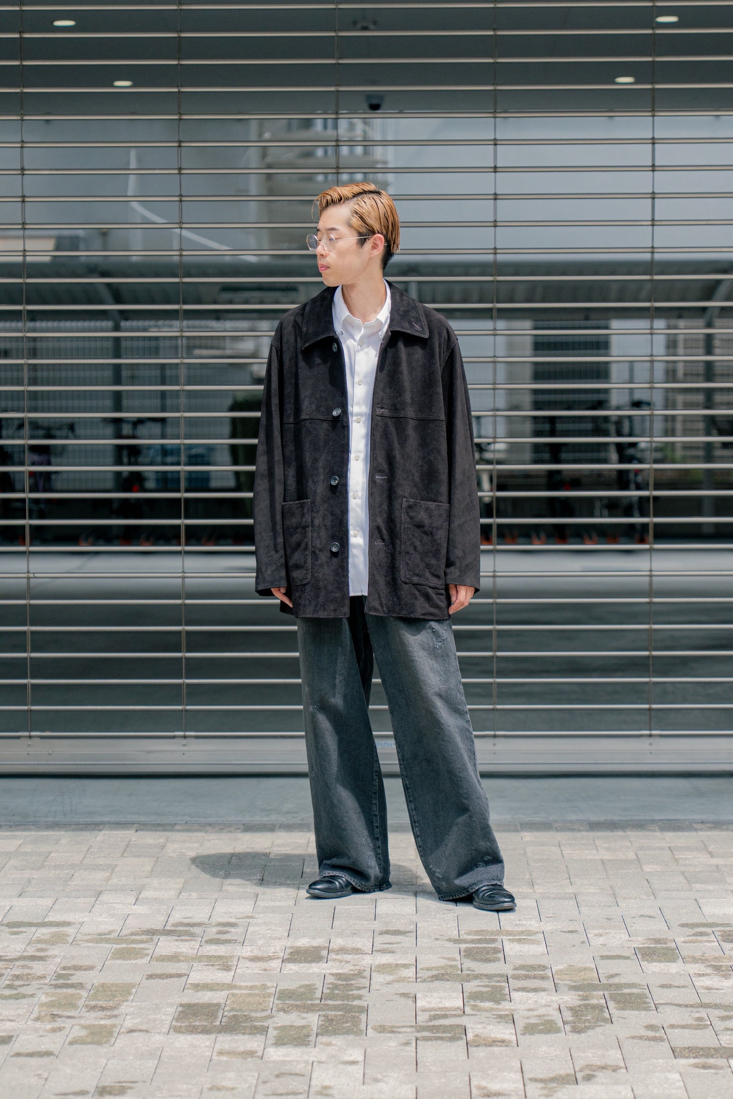 COW SUEDE CAR JACKET(ST.1218)