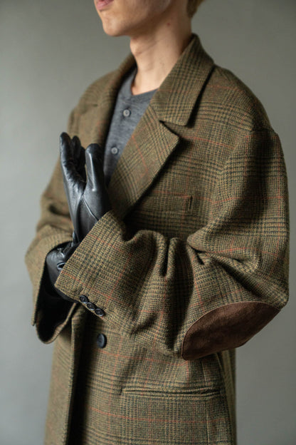 BRITISH TWEED OVERSIZED PEAK LAPEL JACKET(ST.1586)
