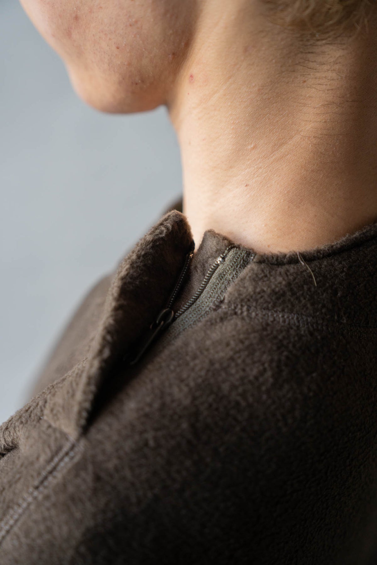 Quilt fleece pullover