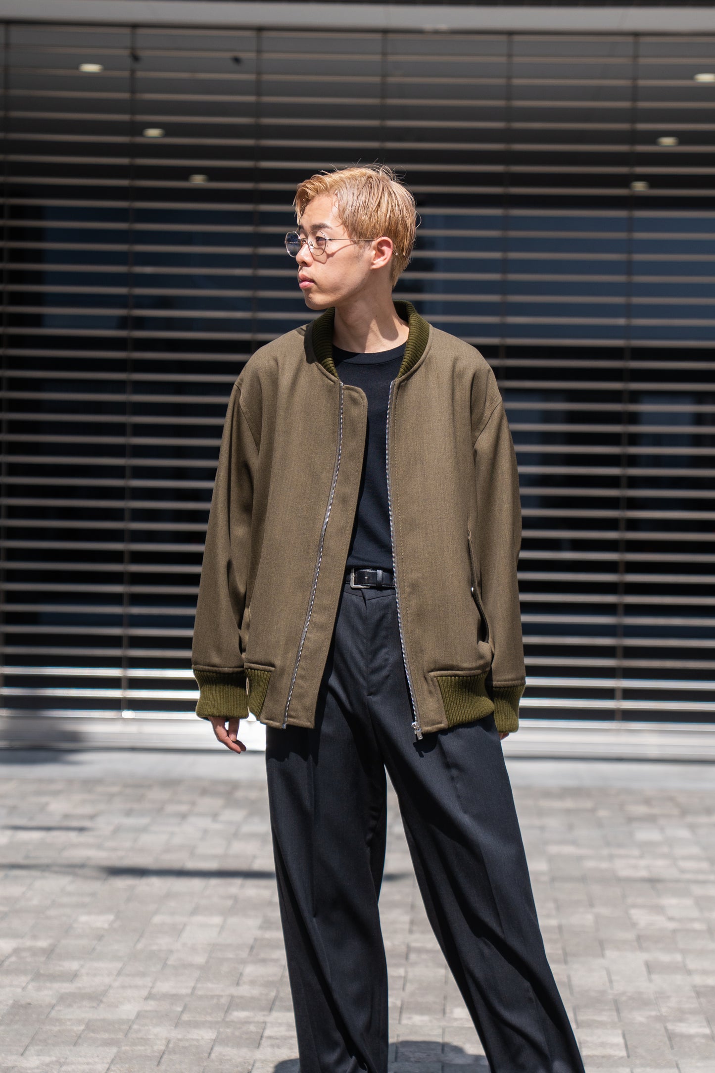 MA-1 BOMBER JACKET IN WOOL SERGE