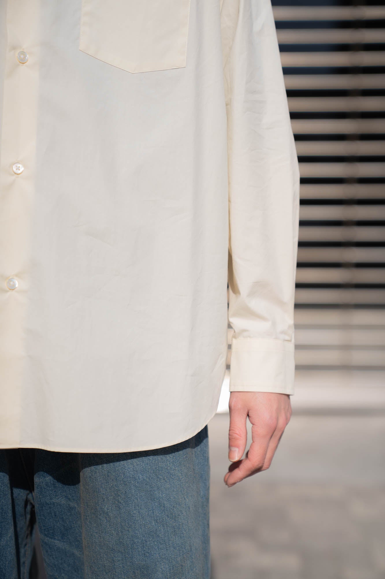 SUVIN COTTON OVERSIZED REGULAR COLLAR SHIRT(ST.1491)