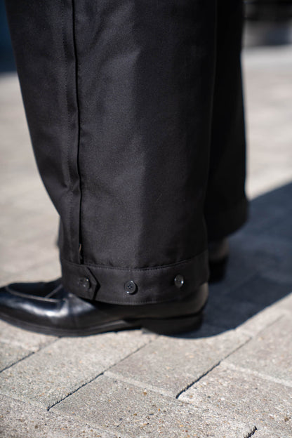 Giza cotton cargo tuck pants