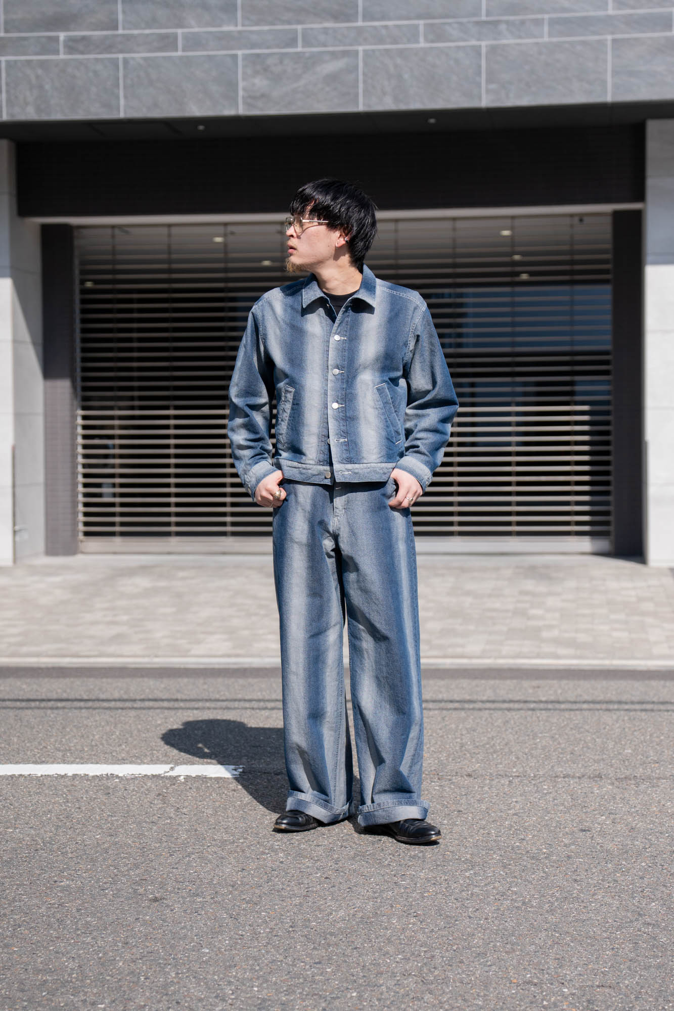 GRADATION DENIM JACKET