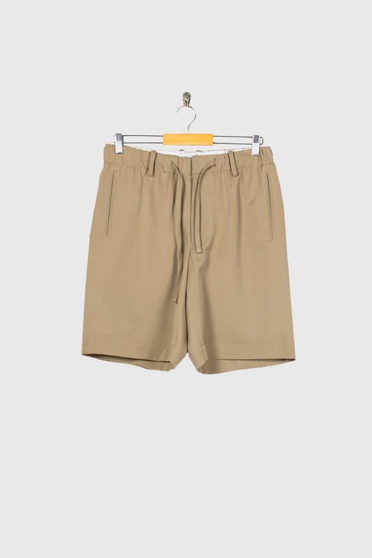 Work Shorts in Wool Gabardine