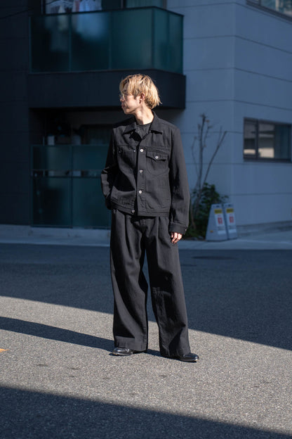 TWO TUCKS BUGGY PANTS