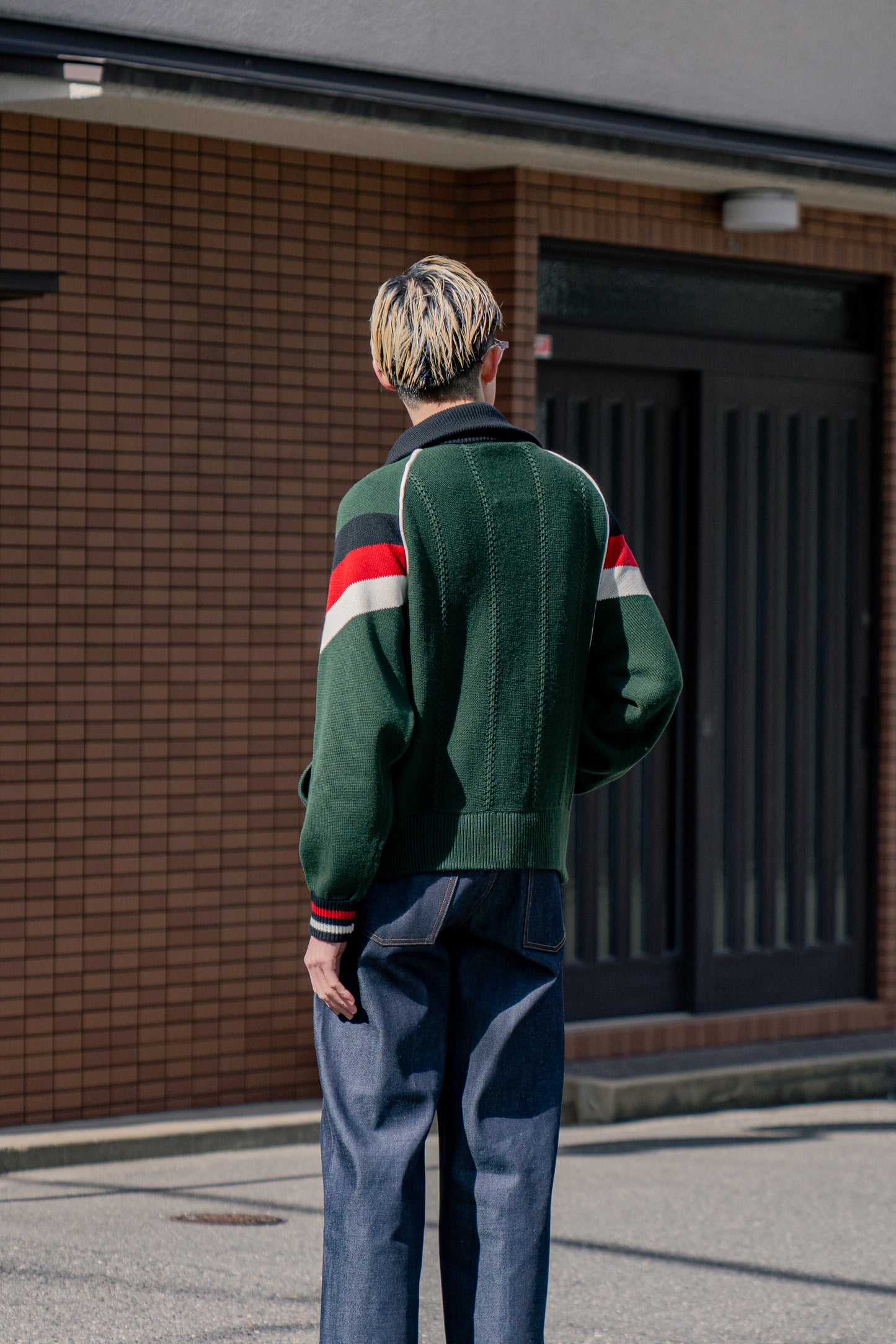 KNITTED TRACK JACKET