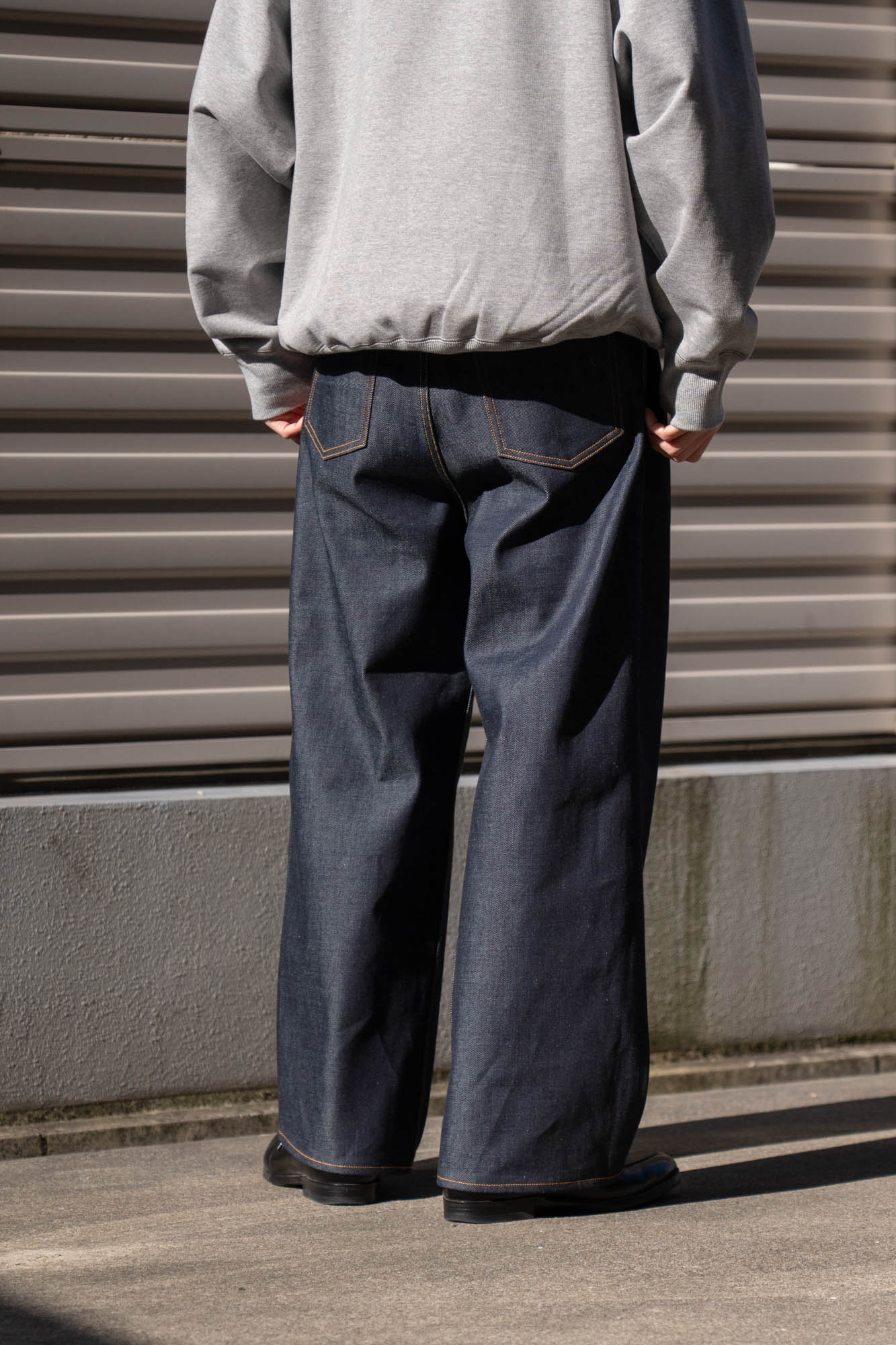 2TUCK WIDE DENIM PANTS -ENTASIS Mk-Ⅱ