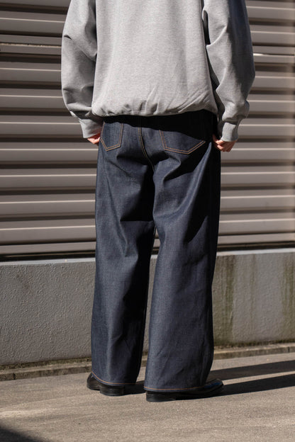 2TUCK WIDE DENIM PANTS -ENTASIS Mk-Ⅱ
