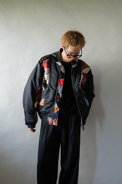 Quilt bomber jacket