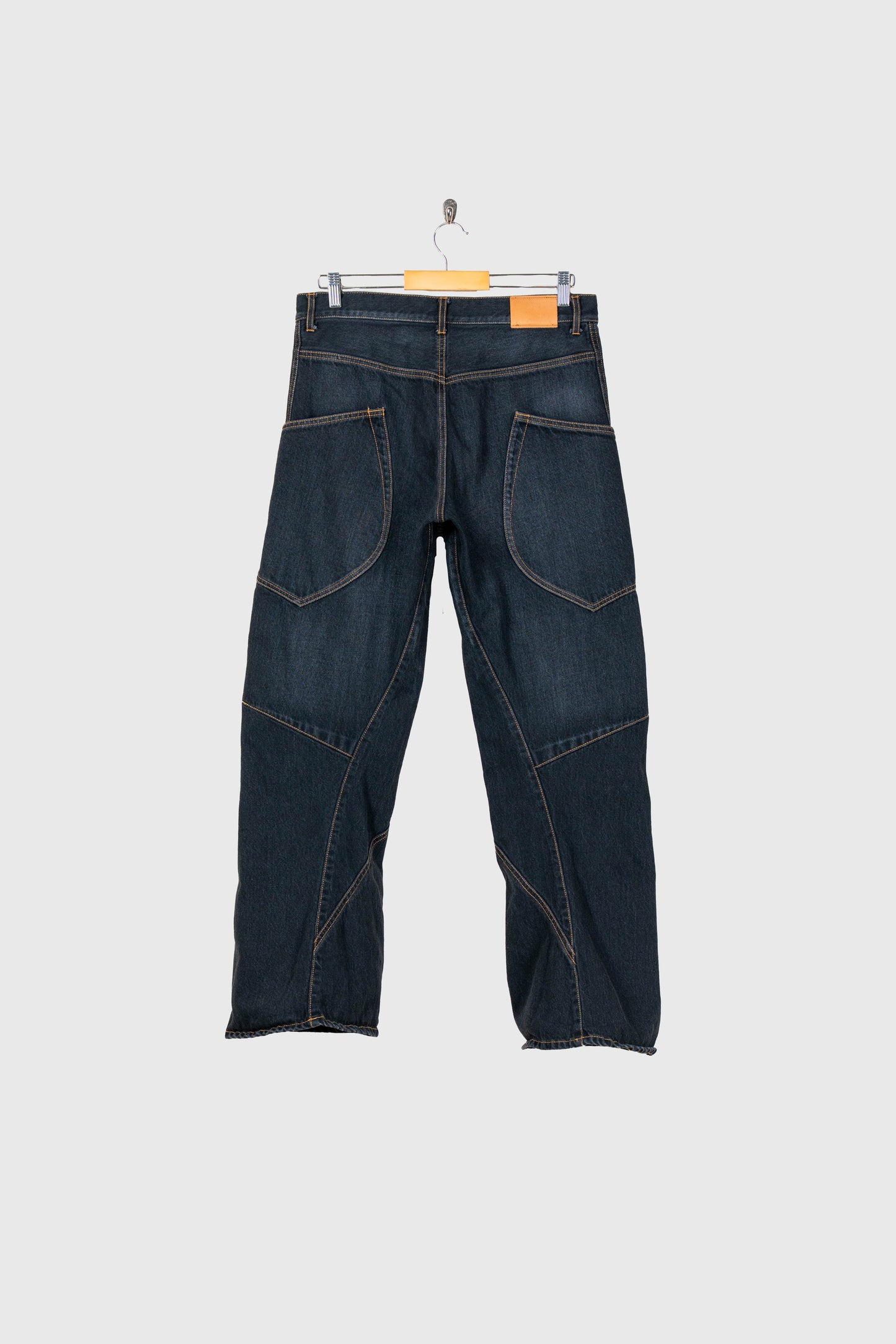 3D Cutting Denim Pants