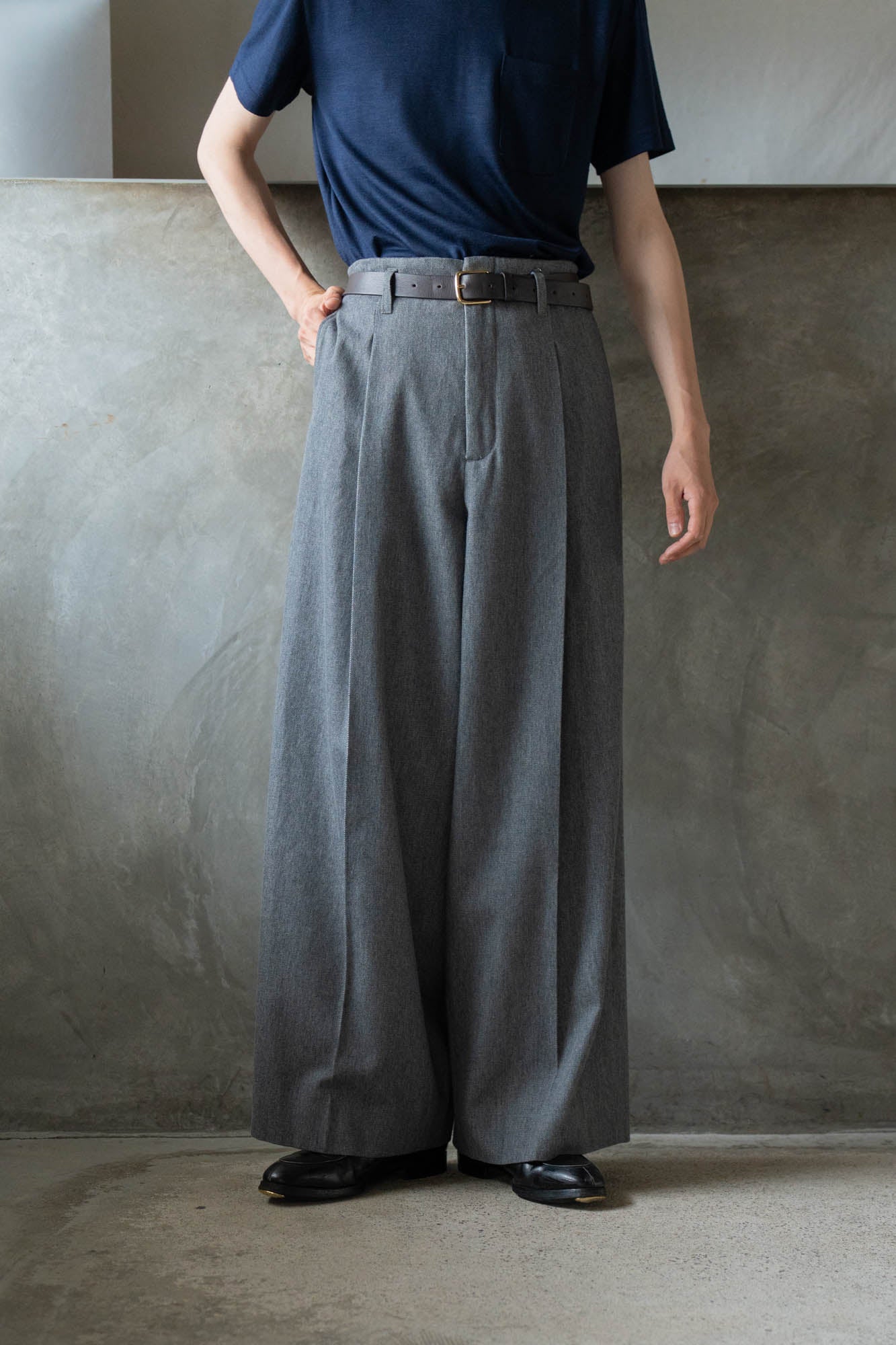 Tucked Wide Trousers