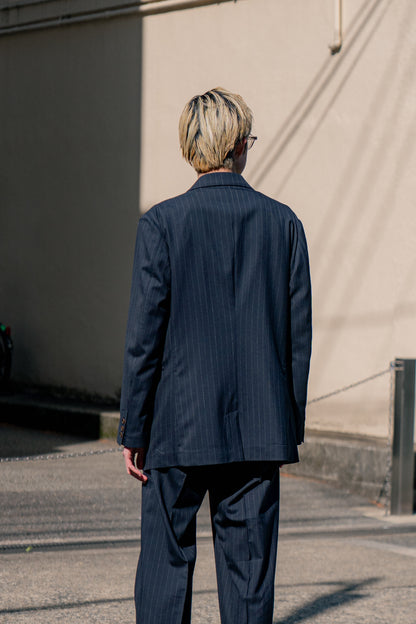 Pinstripe-pattern jacket