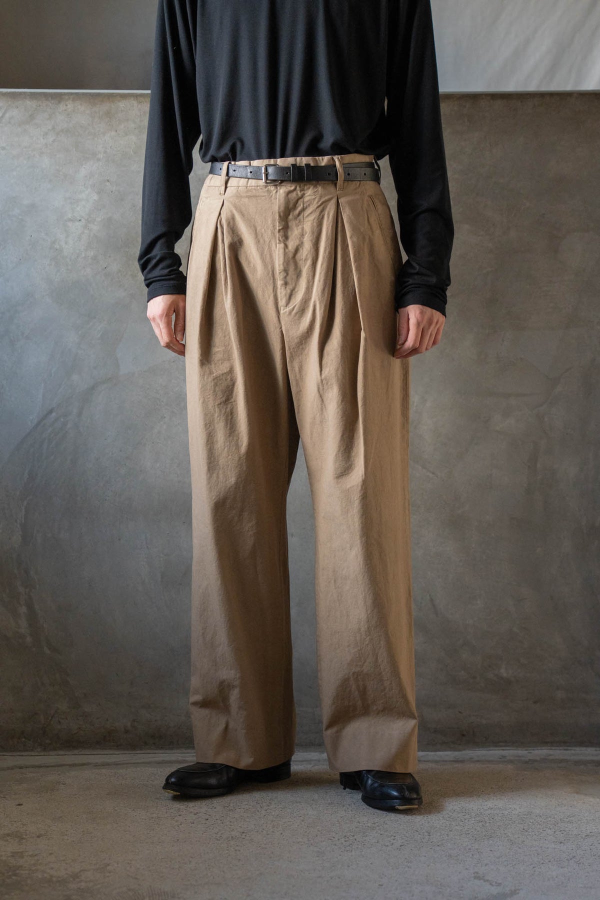 GD INVERTED PLEAT TROUSERS