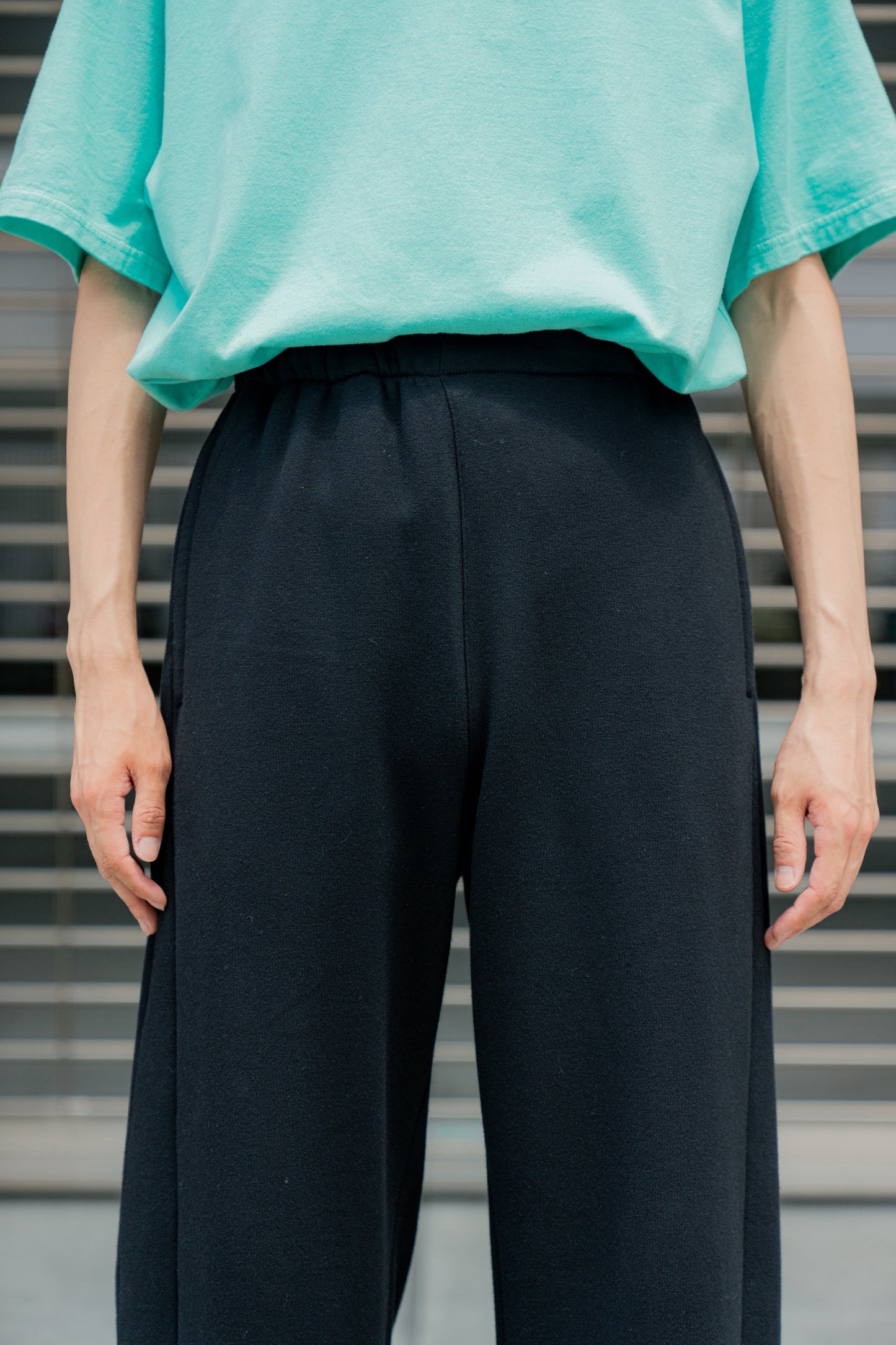 YAK/COTTON SWEAT EASY TROUSERS(ST.1288)