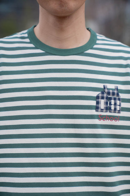 sign別注 Hand-Embroidered Stripe Long Sleeve T-Shirt