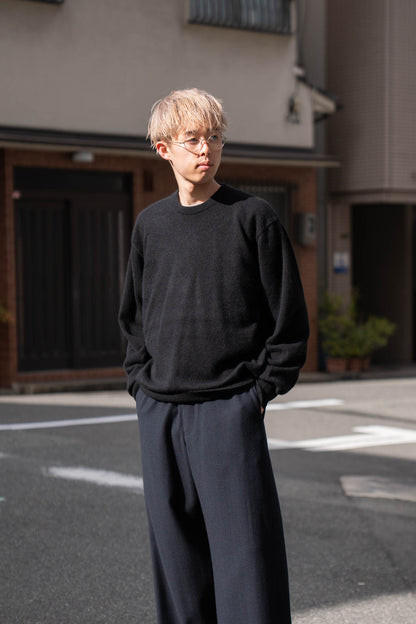 PURE CASHMERE KNIT CREW NECK LS(ST.1473)