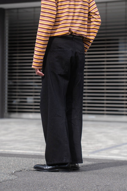 3D TWISTED WIDE LEG JEANS