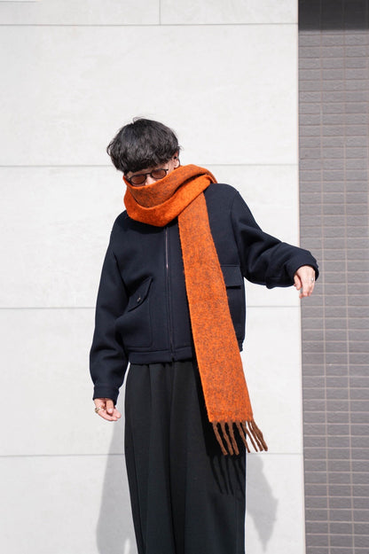 Two Colour Woolly Scarf