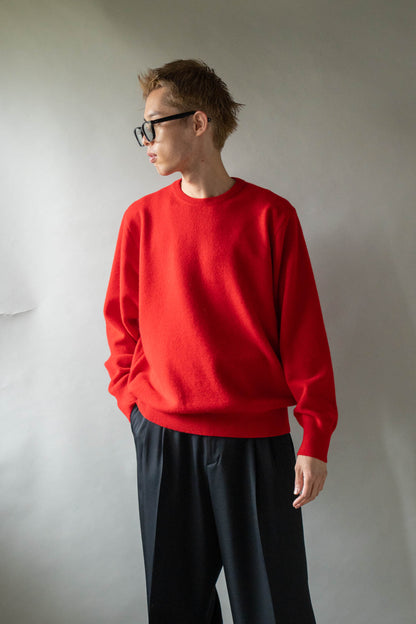 EXTRA FINE WOOL KNIT CREW NECK LS(ST.1634)