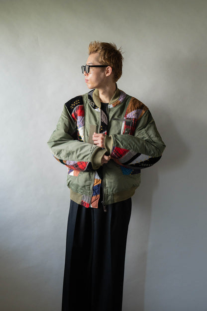 Quilt bomber jacket