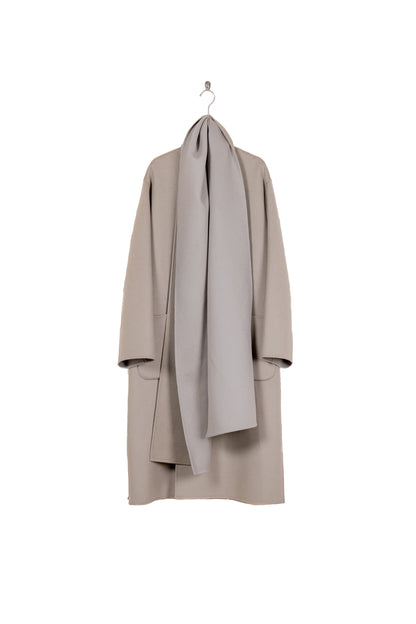 WOOL CASHMERE BEAVER REVERSIBLE STOLE COAT