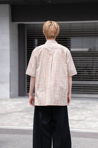 cotton ikat check shirt