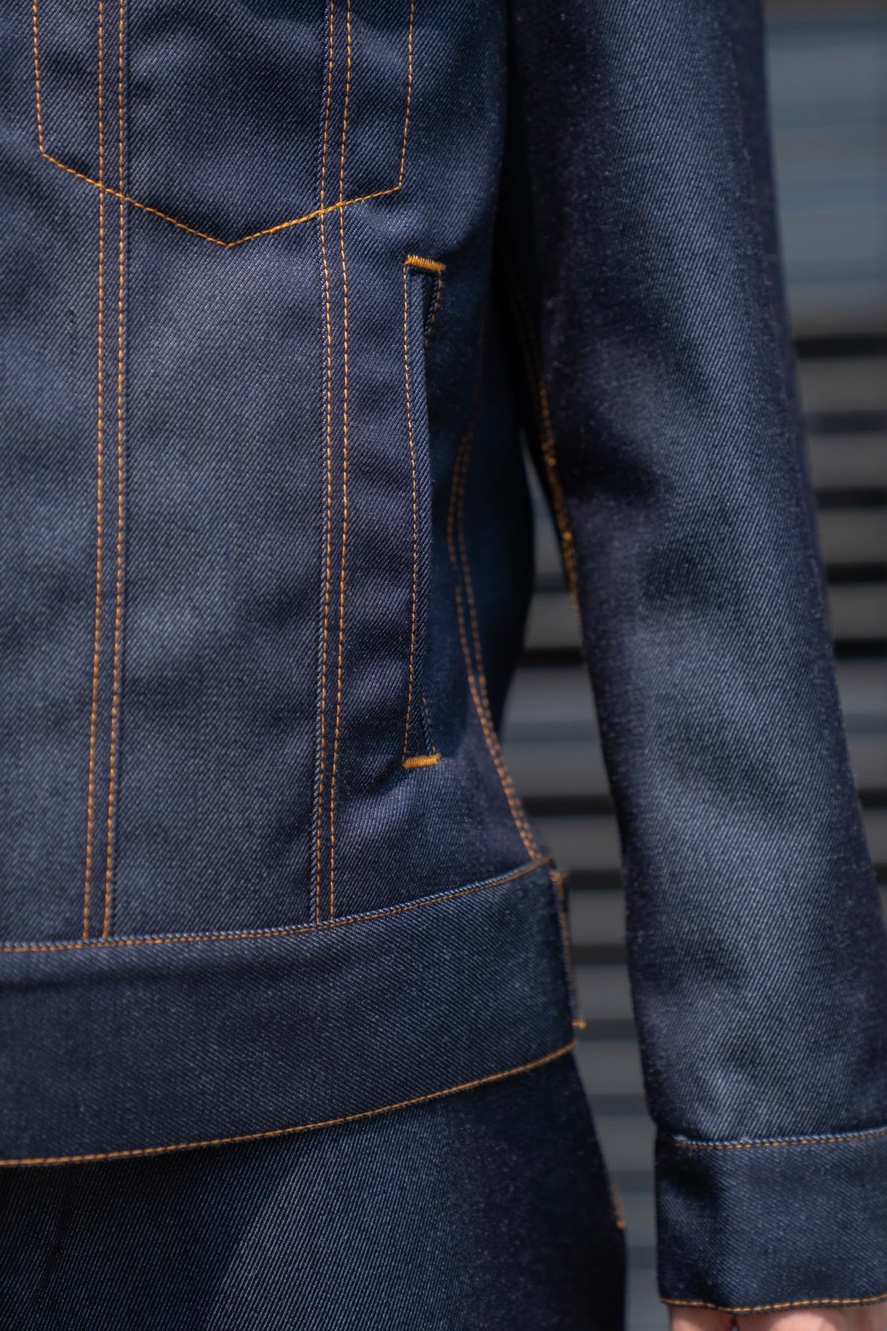 DENIM JACKET IN WOOL DENIM