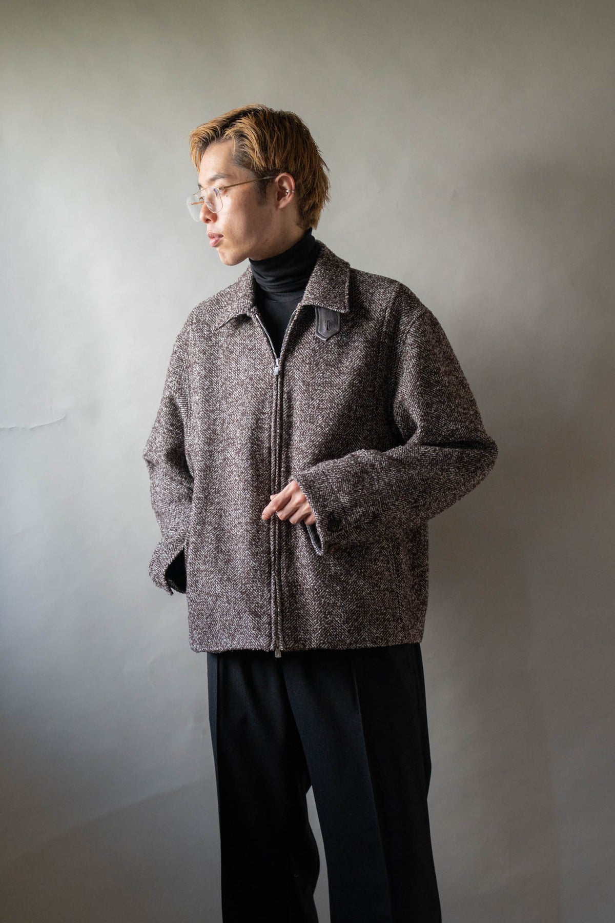 LOOP TWEED SEAM POCKET BLOUSON
