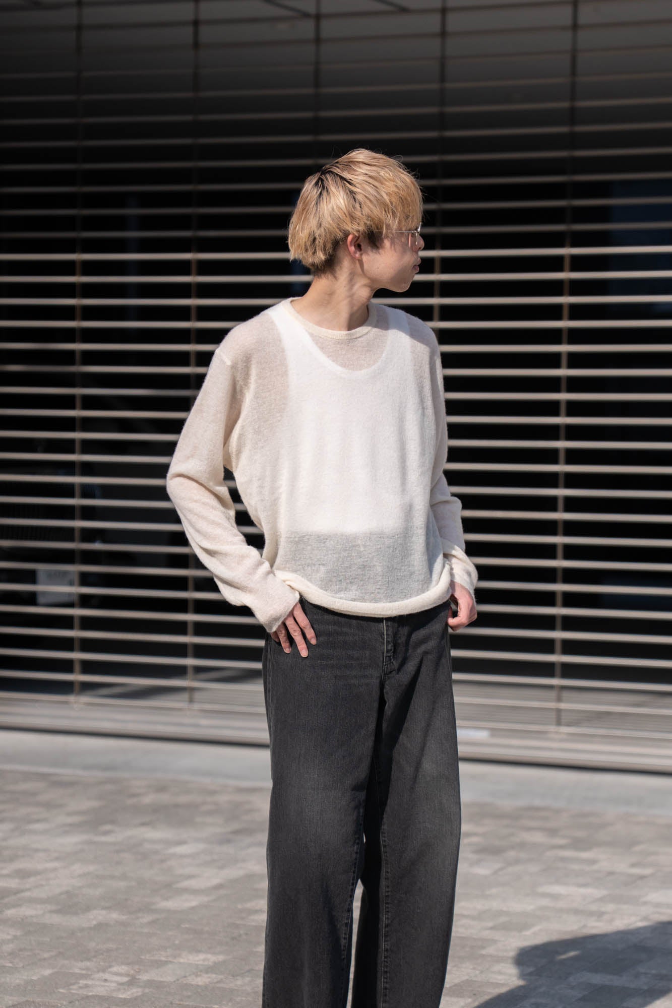 W/AL/NY KNIT CREW NECK LS(ST.1480) ニット ssstein（シュタイン