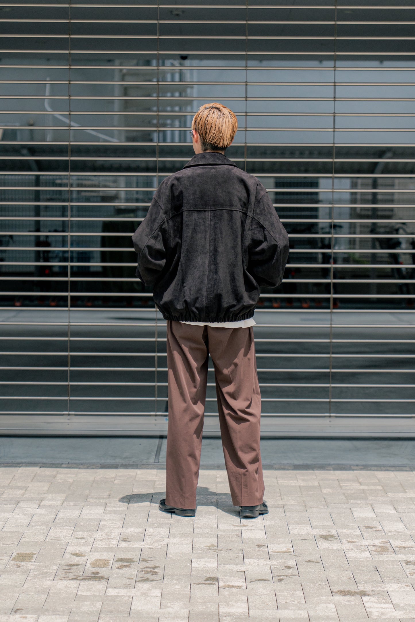 COW SUEDE ZIP SHORT JACKET(ST.1217)