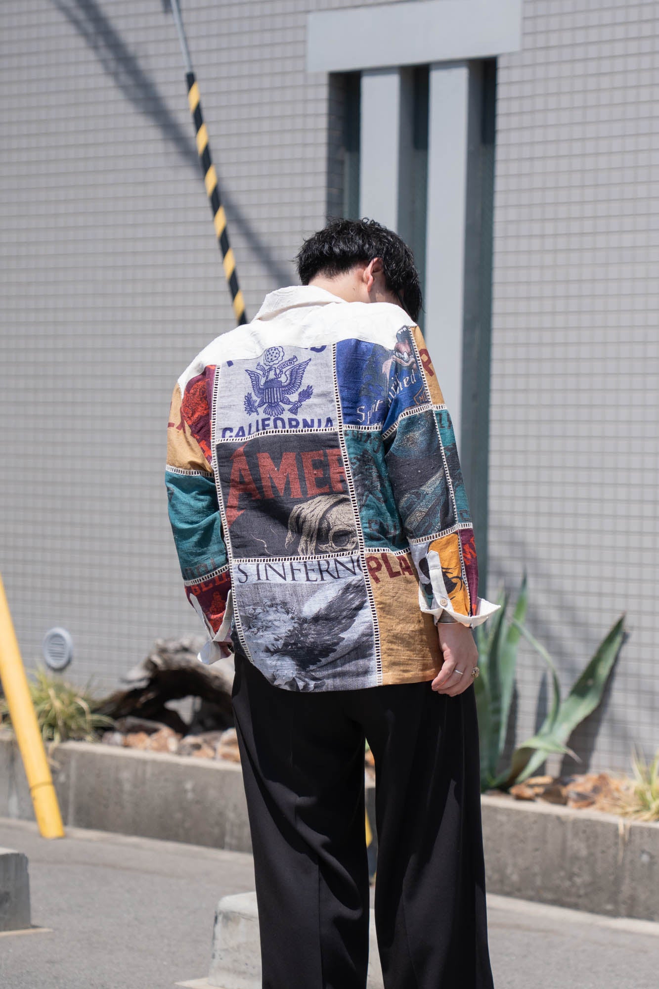 Patchworked Silk Shirt