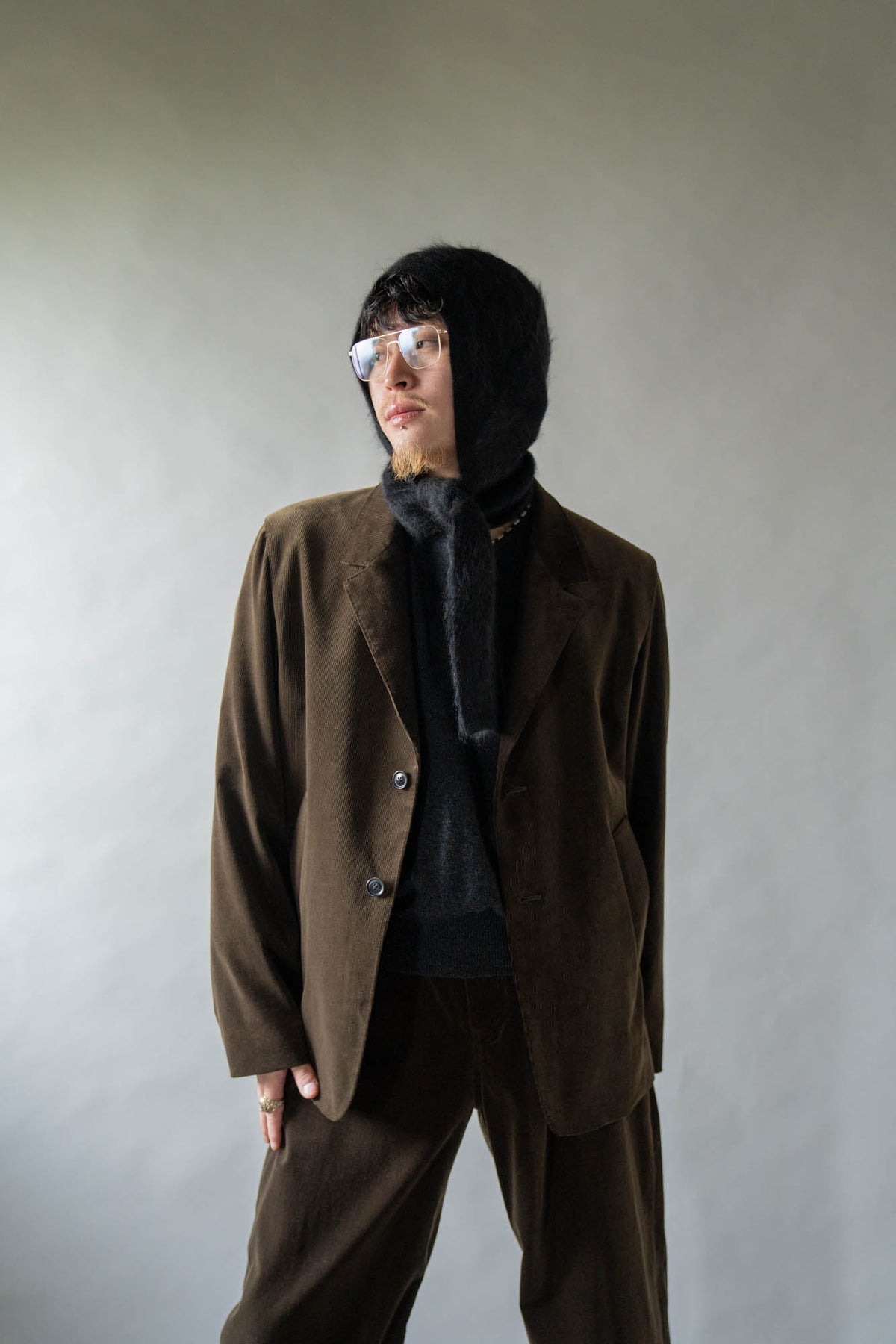 CASHMERE SHAGGY BALACLAVA(ST.1633)