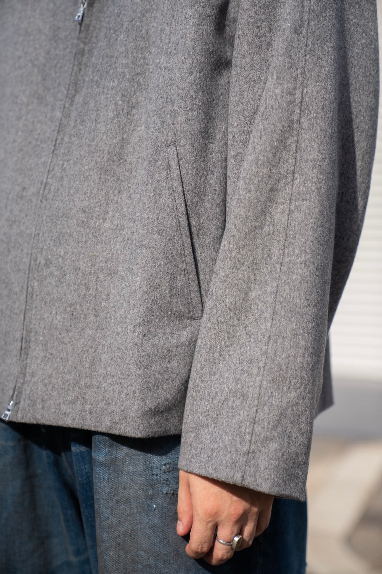 W/CA BEAVER ZIP SHORT JACKET(ST.1228)