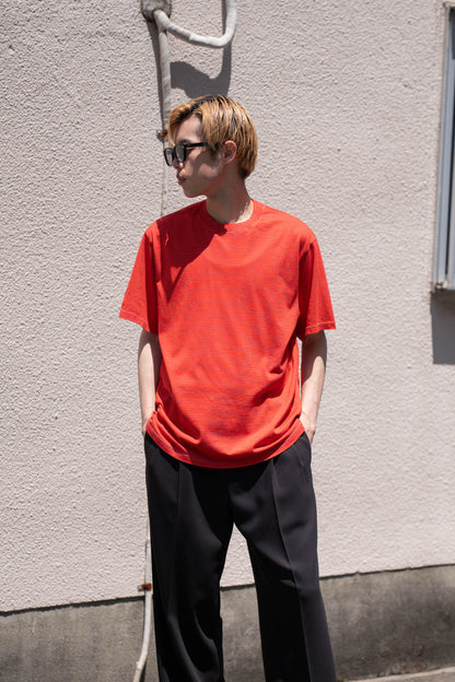GARMENT DYED BORDER T-SHIRT