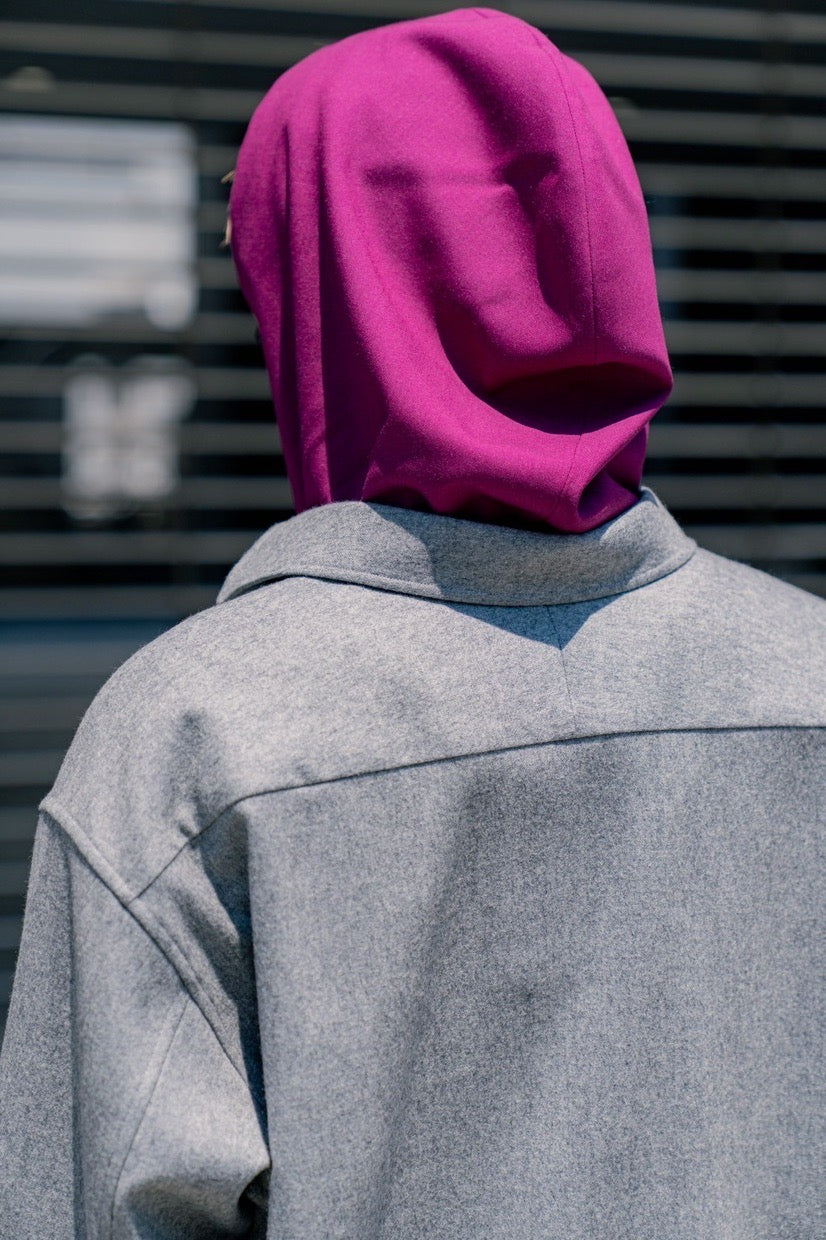 WOOL FRANNEL SKIPPER SHIRT