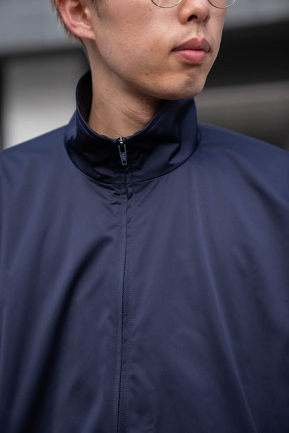 SILK-BACK STAND COLLAR ZIP JACKET(ST.1378)