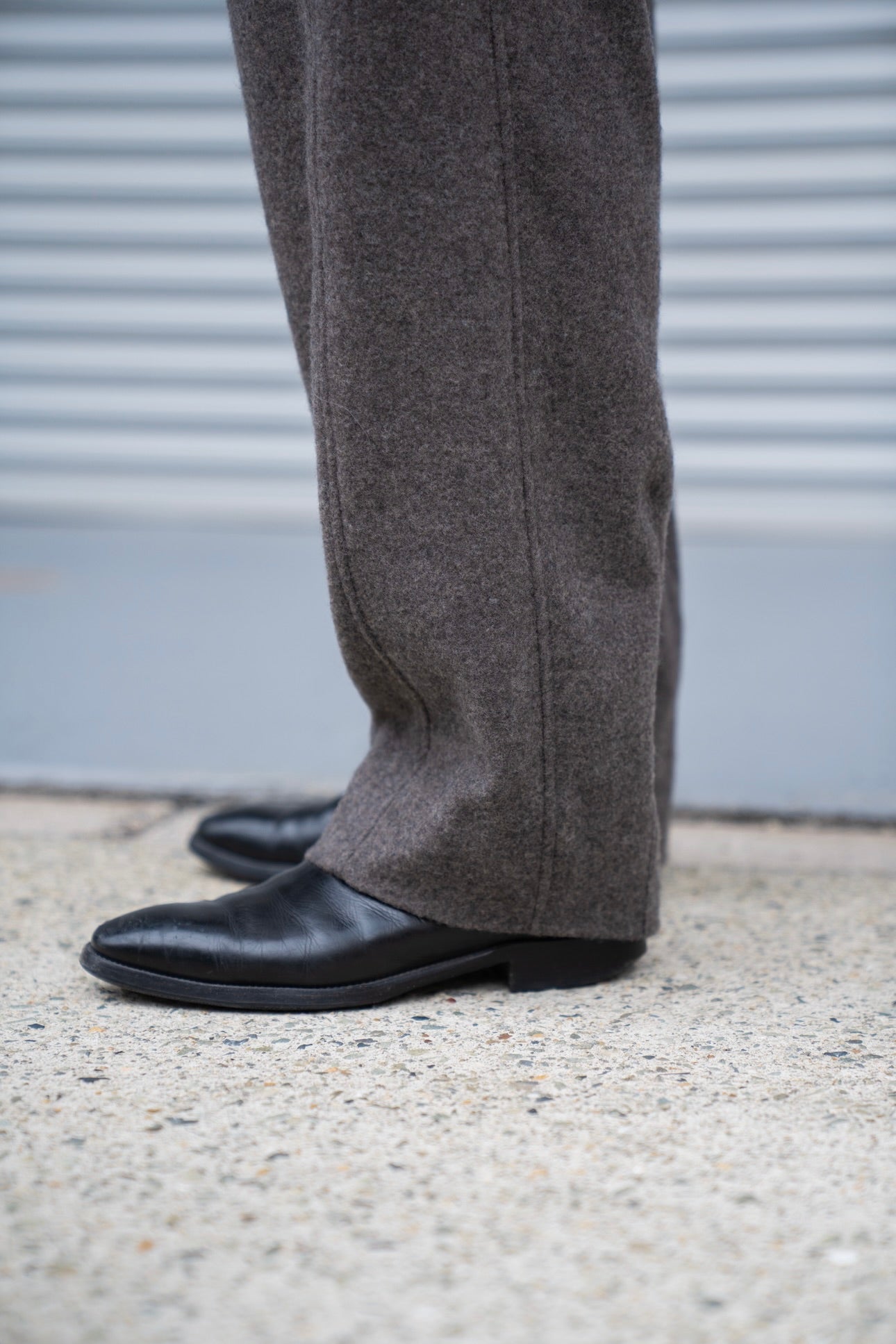 WOOL/CASHMERE FLEECE EASY TWIST TROUSERS(ST.1270)