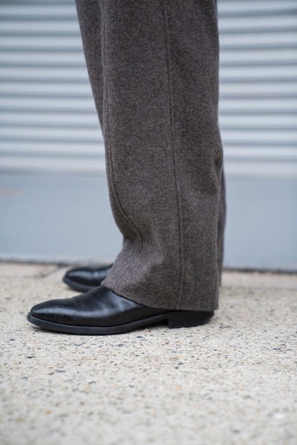 WOOL/CASHMERE FLEECE EASY TWIST TROUSERS(ST.1270)
