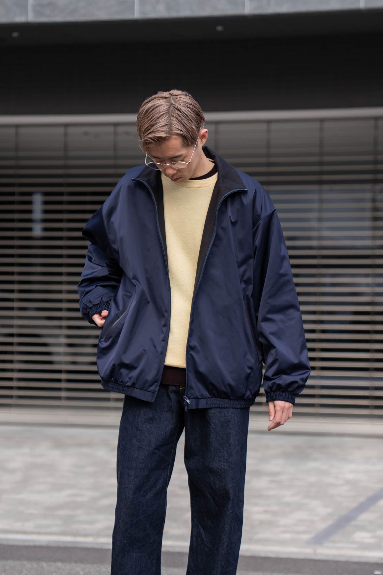 ジャケット・アウター zakisan SILK-BACK STAND COLLAR ZIP JACKET(ST.1378) | ブルゾン ssstein